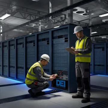 Data center power distribution equipment in a Phoenix facility