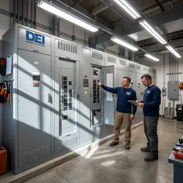Commercial electrical switchboard installation