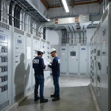 Data center power distribution equipment in Phoenix facility