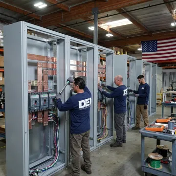 Custom switchboard manufacturing lineup