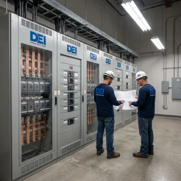 Commercial switchgear lineup for power distribution