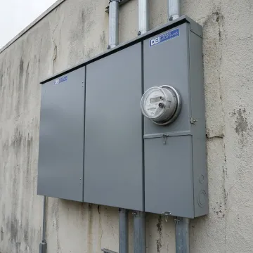 Outdoor electrical panel and meter installation equipment