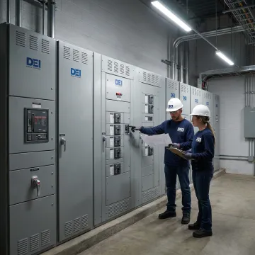 Commercial switchgear integration for power distribution systems