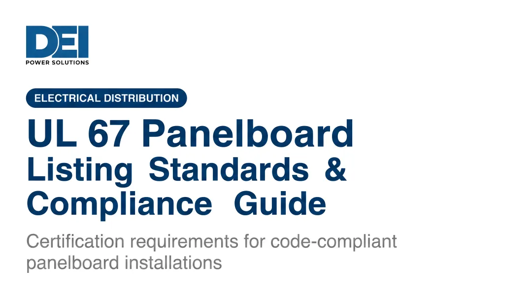 UL 67 Panelboard: Listing Standards &amp; Compliance Guide