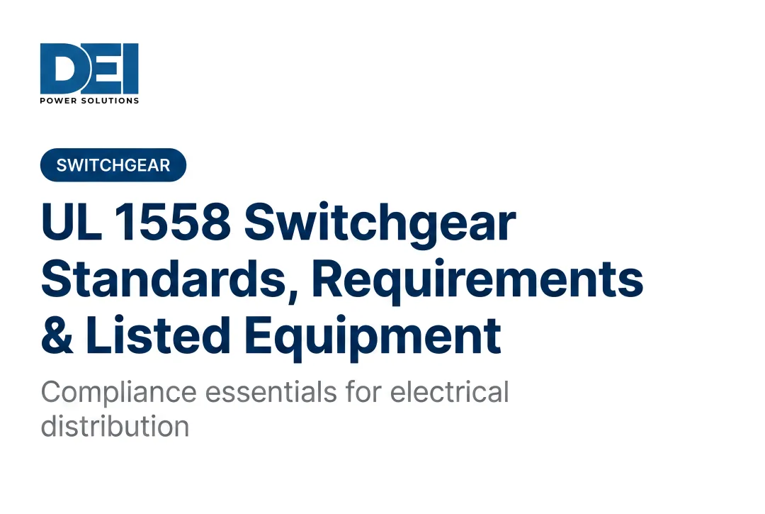 UL 1558 Switchgear: Standards, Requirements & Listed Equipment