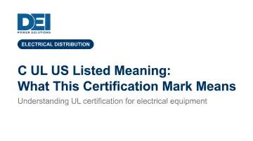 C UL US Listed Meaning: What This Certification Mark Means