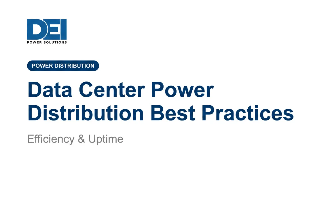 Data Center Power Distribution Best Practices | Efficiency & Uptime