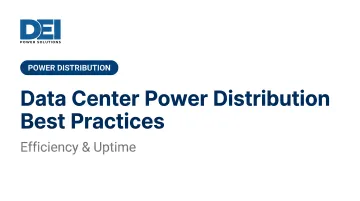 Data Center Power Distribution Best Practices | Efficiency & Uptime