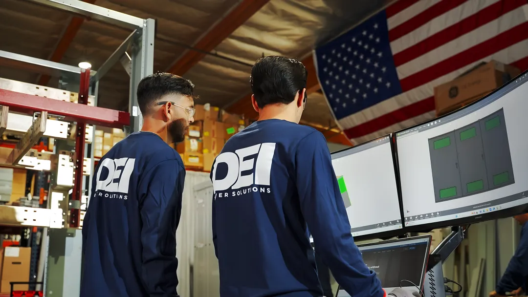 DEI Power Ontario California facility floor showing custom switchgear assembly production