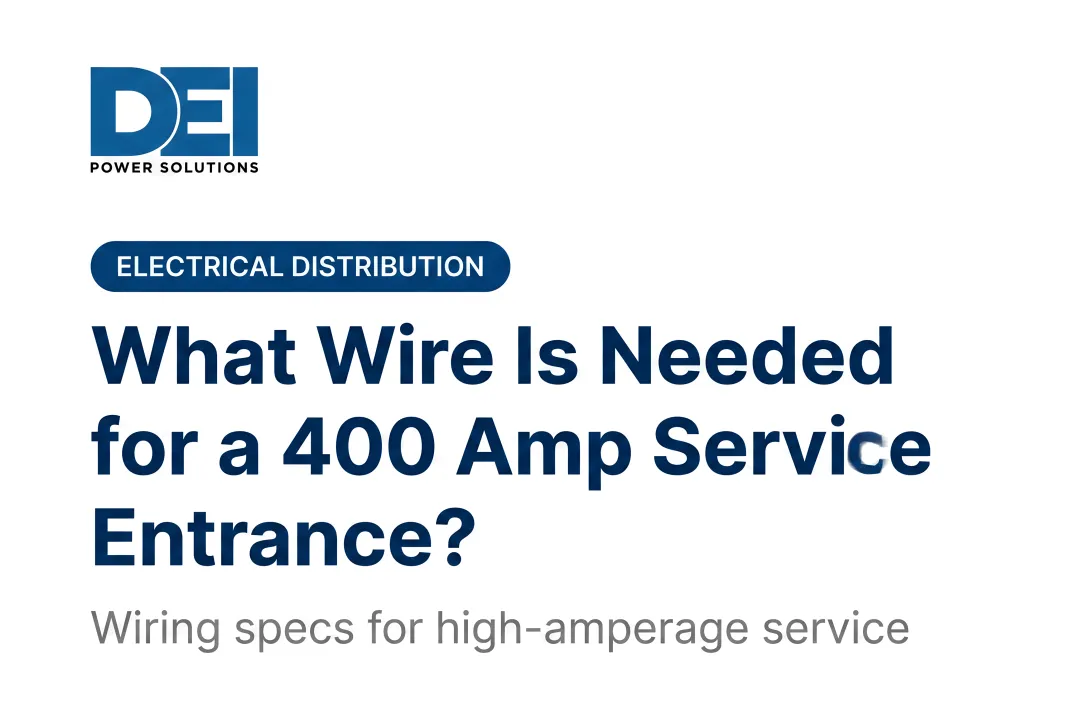 What Wire Is Needed for a 400 Amp Service Entrance?