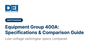 Equipment Group 400A: Specifications &amp; Comparison Guide
