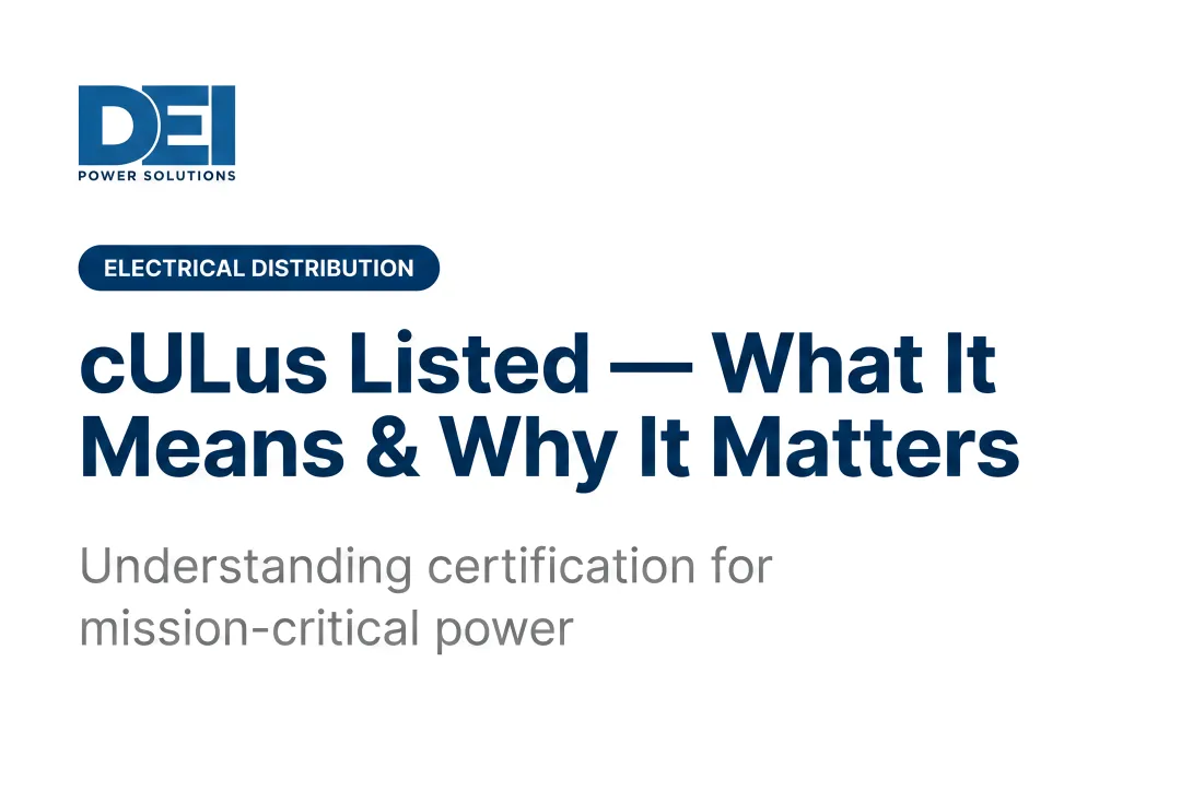 cULus Listed — What It Means & Why It Matters