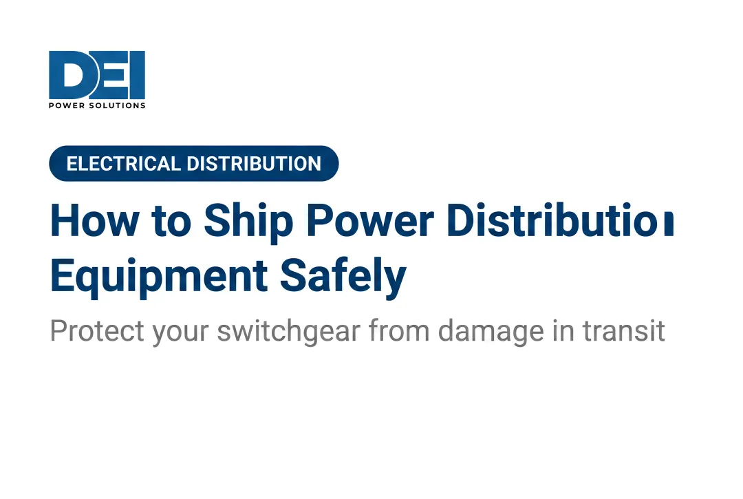 How to Ship Power Distribution Equipment Safely