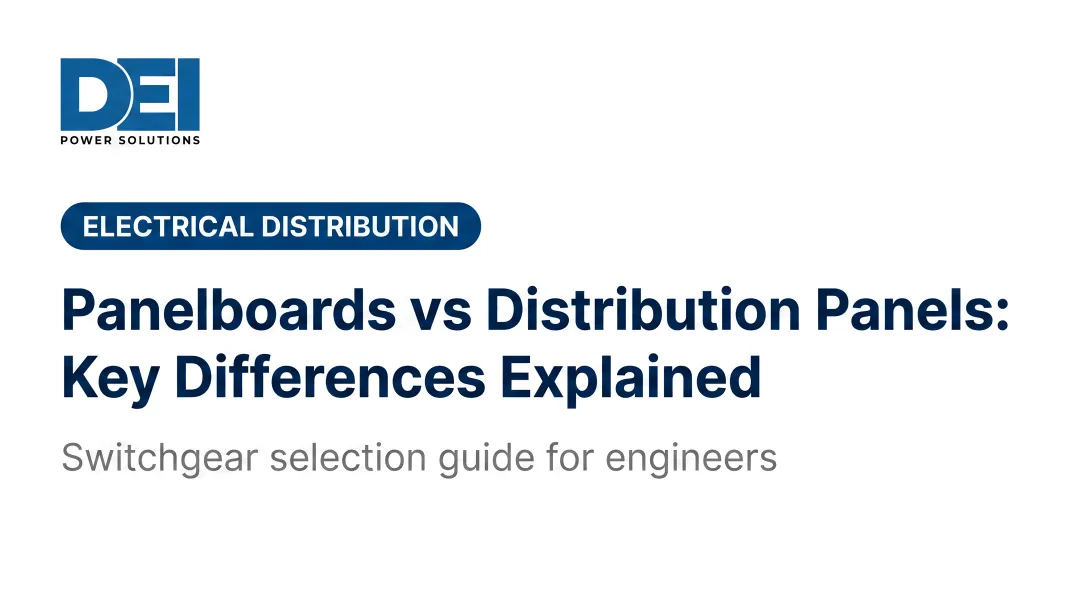 Panelboards vs Distribution Panels: Key Differences Explained