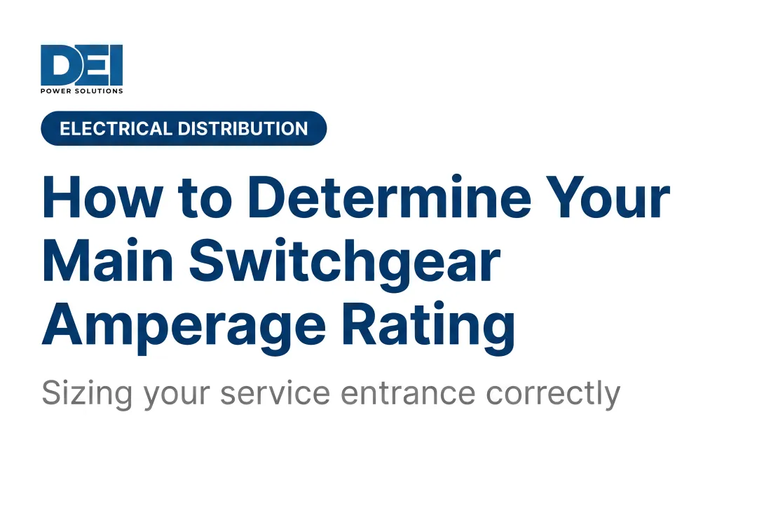 How to Determine Your Main Switchgear Amperage Rating