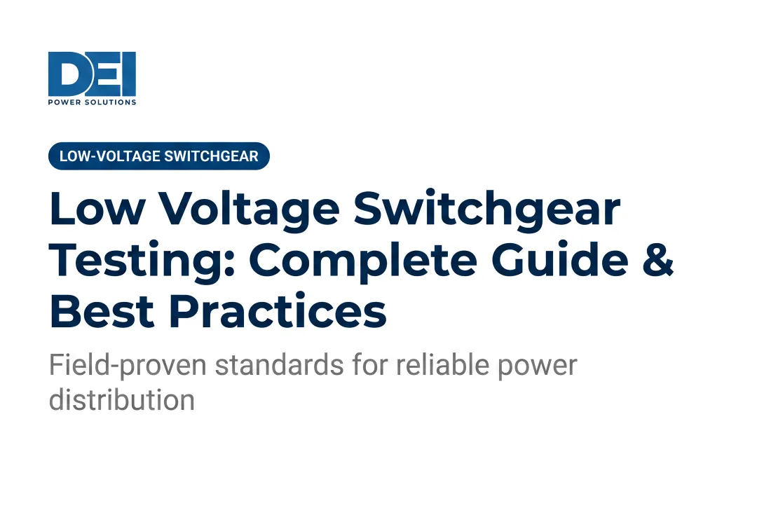 Low Voltage Switchgear Testing: Complete Guide & Best Practices