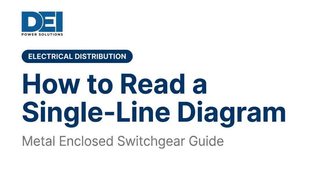 How to Read a Single-Line Diagram: Metal Enclosed Switchgear Guide
