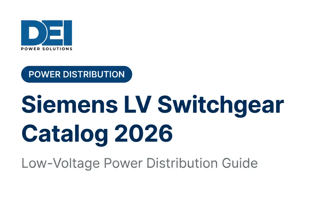 Siemens LV Switchgear Catalog 2026 — Low-Voltage Power Distribution Guide