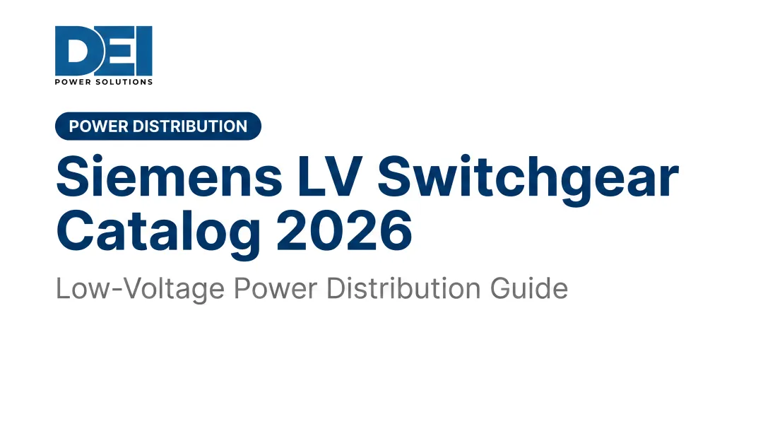 Siemens LV Switchgear Catalog 2026 — Low-Voltage Power Distribution Guide