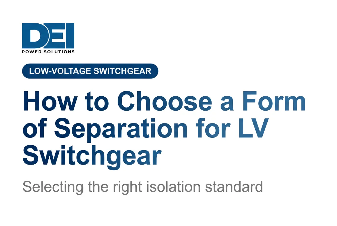 How to Choose a Form of Separation for LV Switchgear