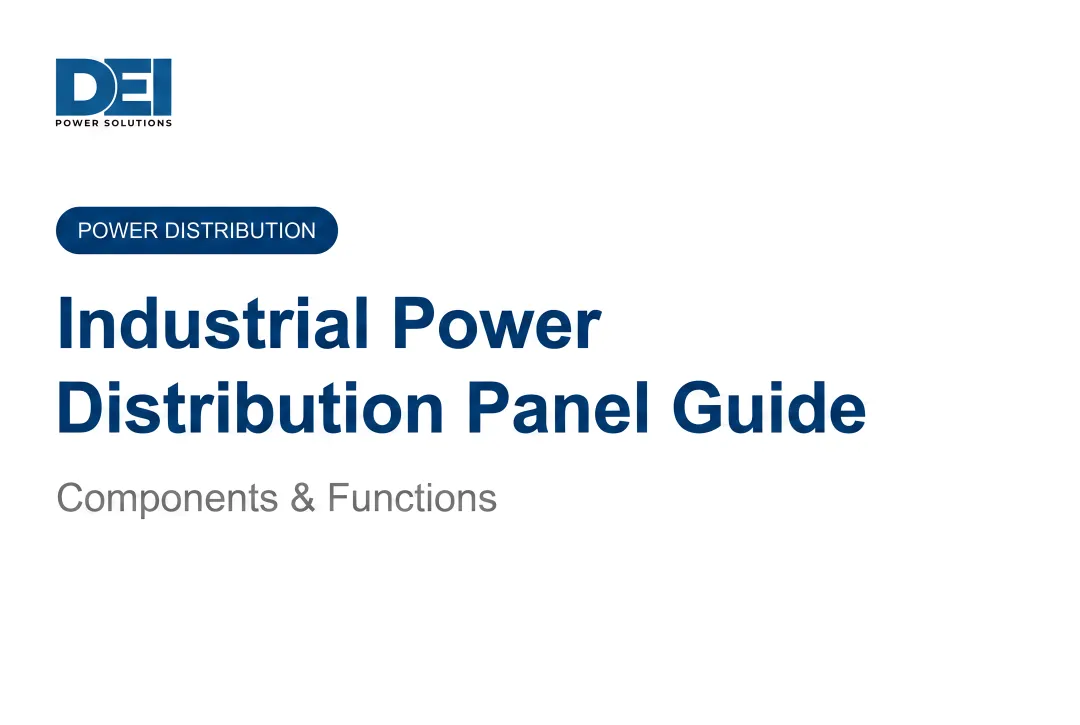Industrial Power Distribution Panel Guide: Components & Functions