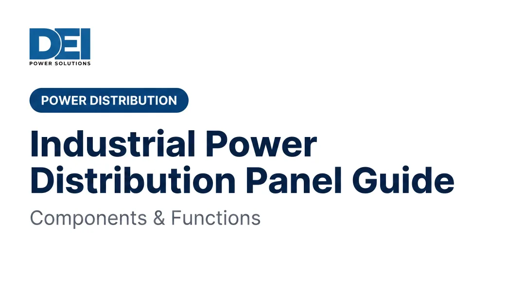 Industrial Power Distribution Panel Guide: Components &amp; Functions