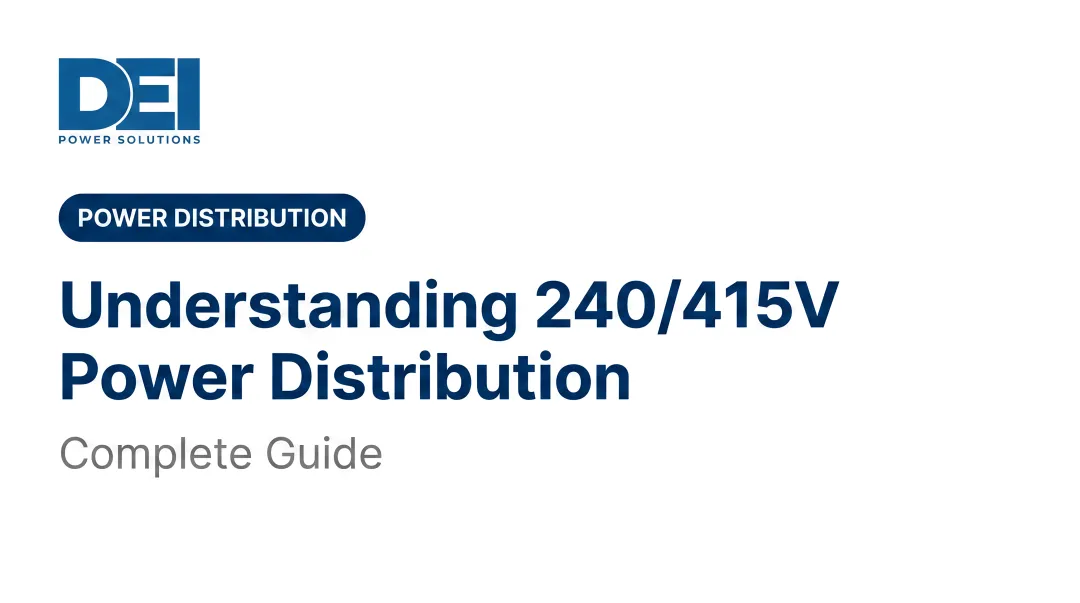 Understanding 240/415V Power Distribution: Complete Guide