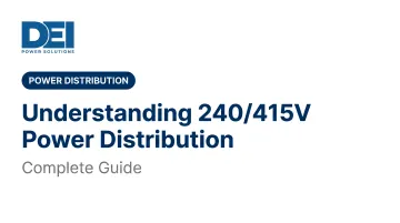 Understanding 240/415V Power Distribution: Complete Guide