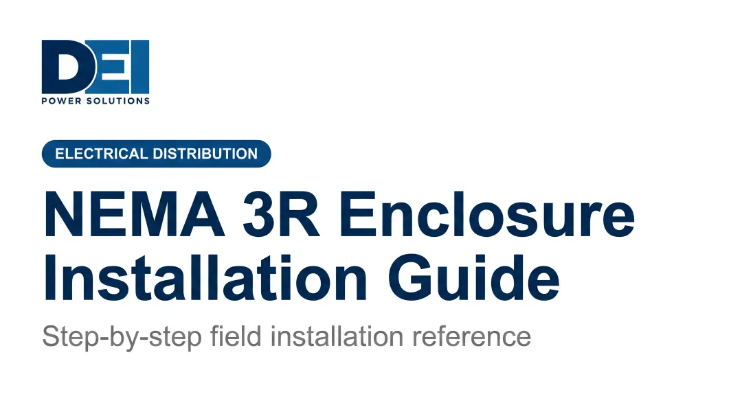 NEMA 3R Enclosure Installation Guide
