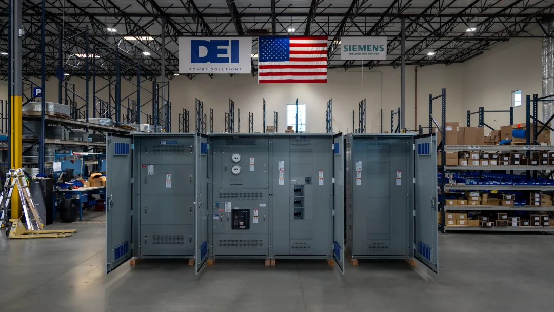 Custom UL 891 certified switchboard manufacturing facility production floor