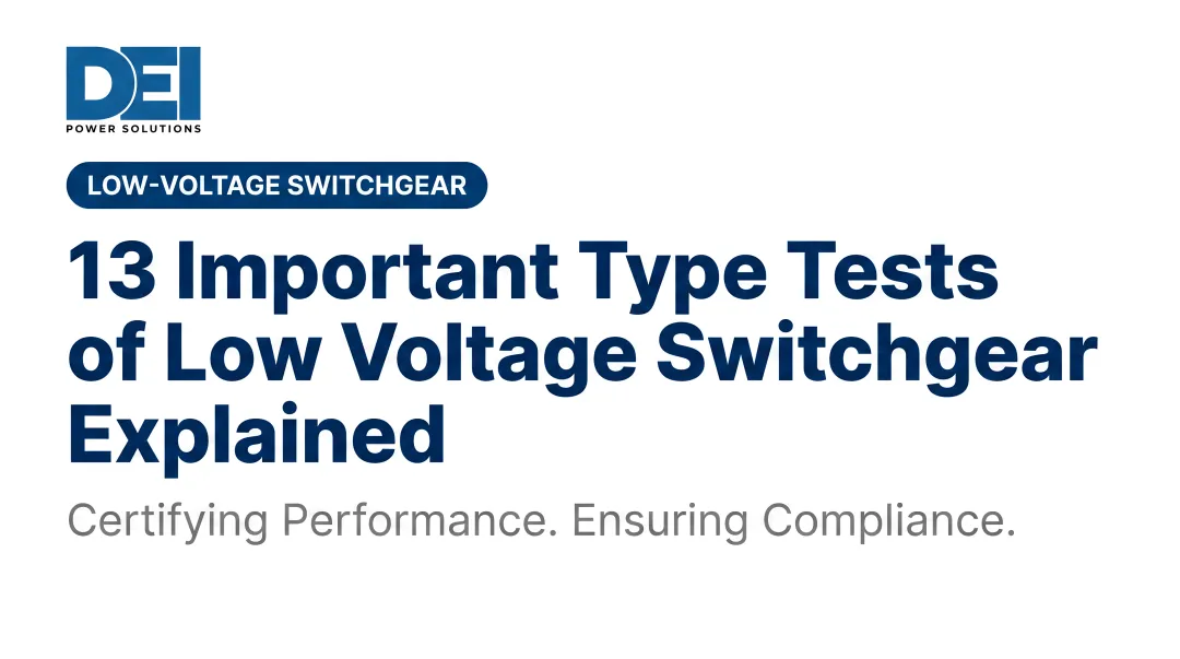 13 Important Type Tests of Low Voltage Switchgear Explained