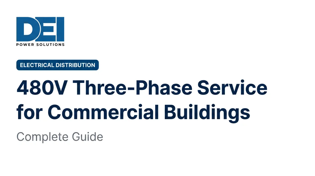 480V Three-Phase Service for Commercial Buildings: Complete Guide