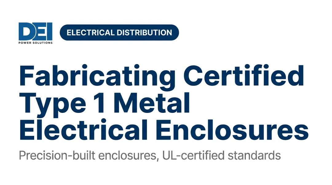 Fabricating Certified Type 1 Metal Electrical Enclosures