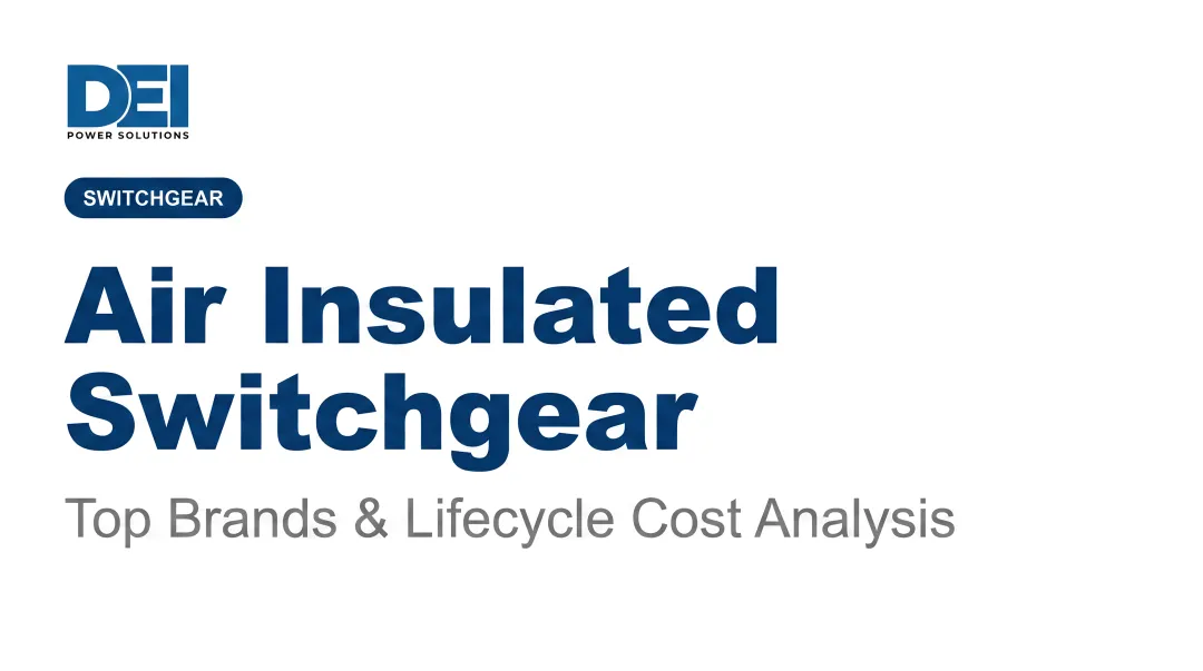 Air Insulated Switchgear: Top Brands &amp; Lifecycle Cost Analysis
