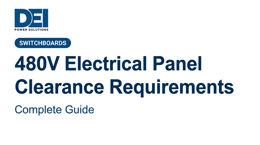 480V Electrical Panel Clearance Requirements: Complete Guide