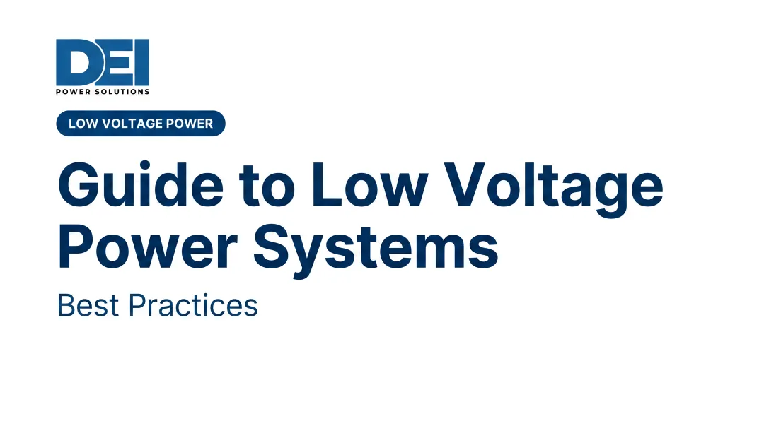 Guide to Low Voltage Power Systems: Best Practices