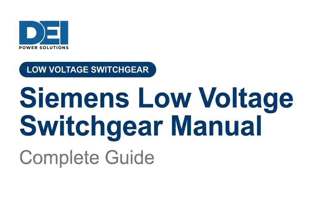 Siemens Low Voltage Switchgear Manual: Complete Guide