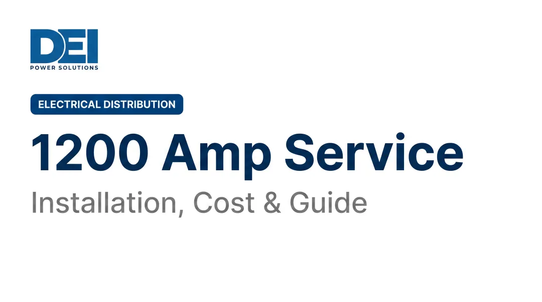 1200 Amp Service: Installation, Cost &amp; Guide