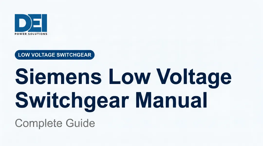 Siemens Low Voltage Switchgear Manual: Complete Guide