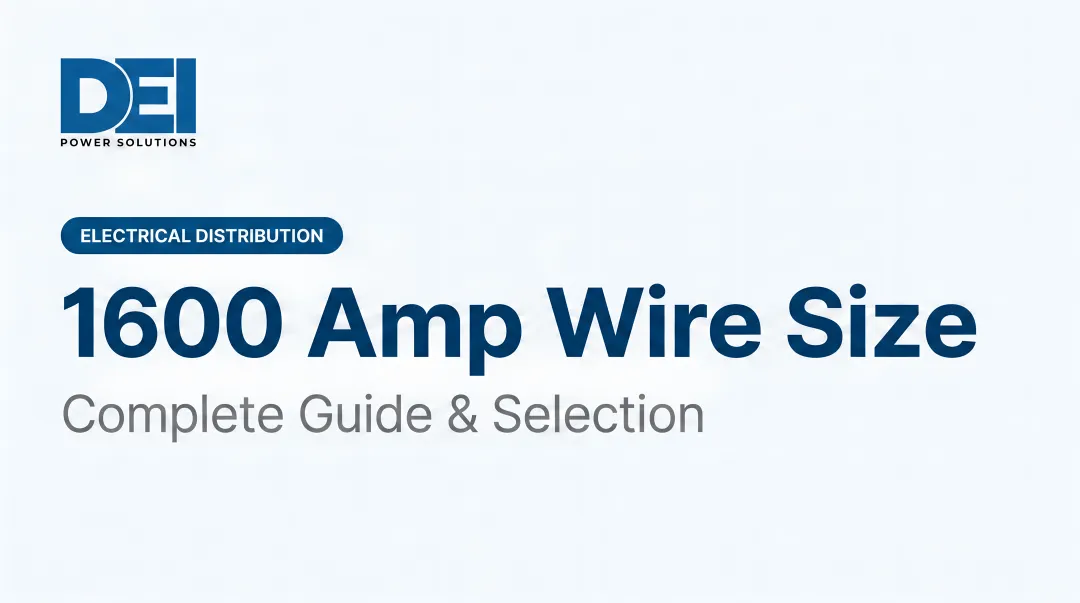 1600 Amp Wire Size: Complete Guide &amp; Selection