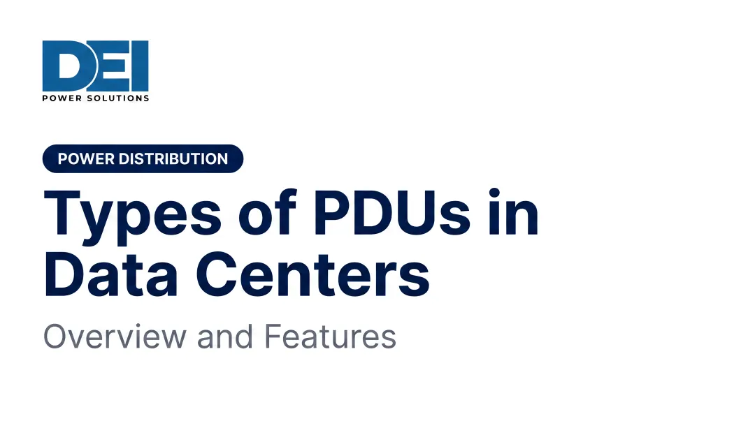 Types of PDUs in Data Centers: Overview and Features