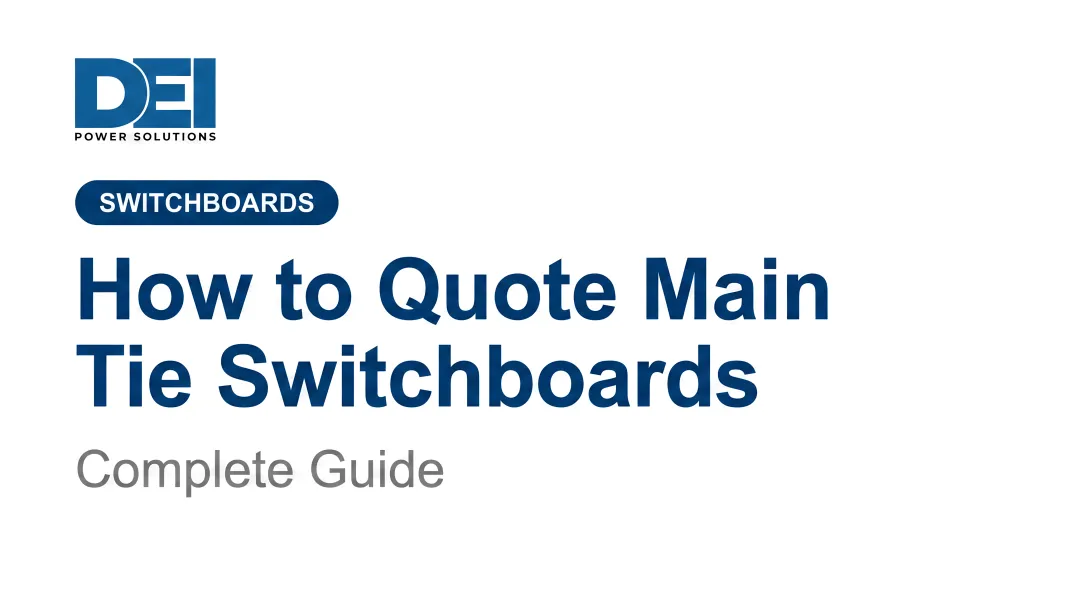 How to Quote Main Tie Switchboards: Complete Guide