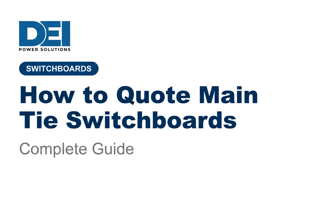 How to Quote Main Tie Switchboards: Complete Guide
