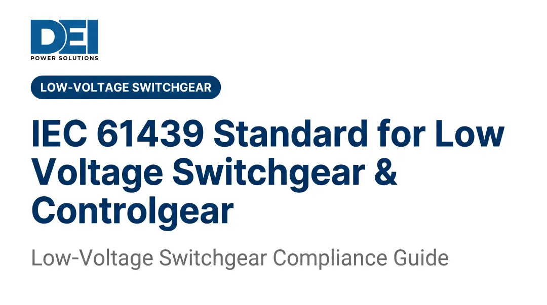 IEC 61439 Standard for Low Voltage Switchgear &amp; Controlgear