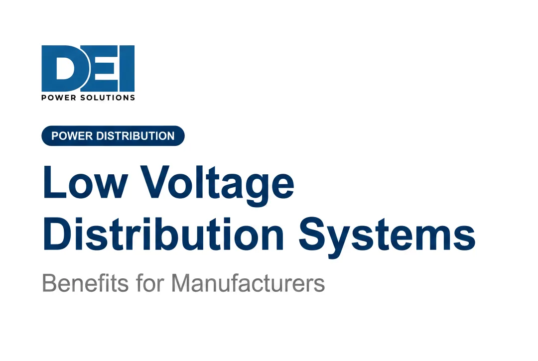 Low Voltage Distribution Systems: Benefits for Manufacturers