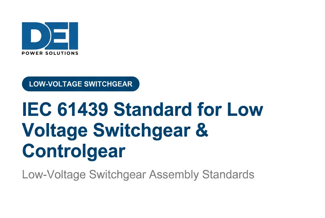 IEC 61439 Standard for Low Voltage Switchgear & Controlgear