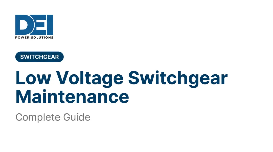 Low Voltage Switchgear Maintenance: Complete Guide