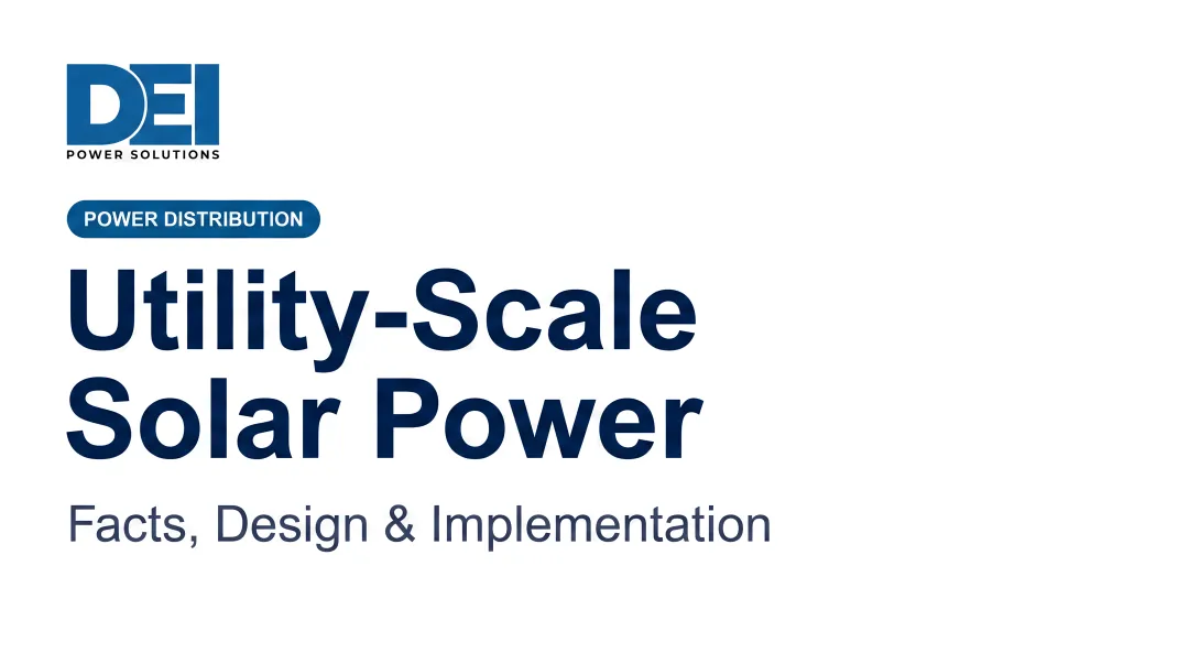 Utility-Scale Solar Power: Facts, Design &amp; Implementation