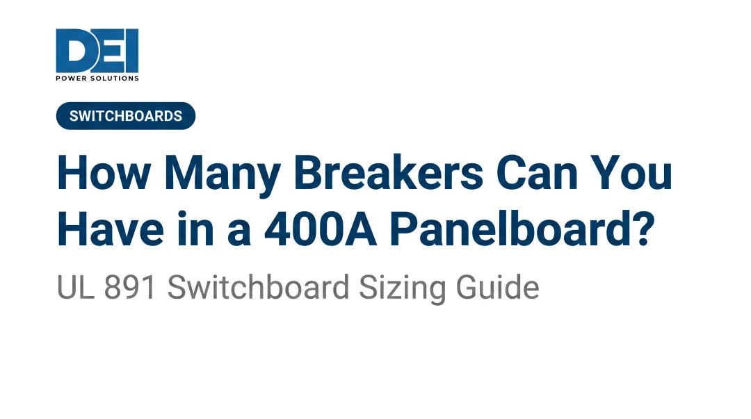 How Many Breakers Can You Have in a 400A Panelboard?