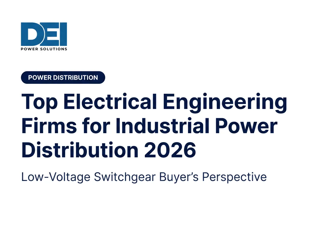 Top Electrical Engineering Firms for Industrial Power Distribution 2026